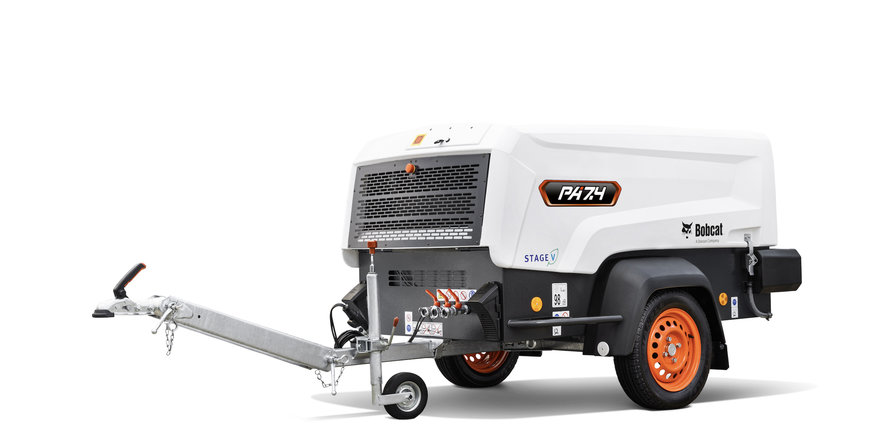 First Bobcat Branded Portable Compressor at Executive Hire Show